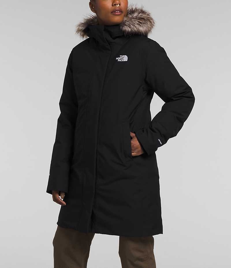 Women's The North Face Arctic Parka Black | CANADA YSLZPT