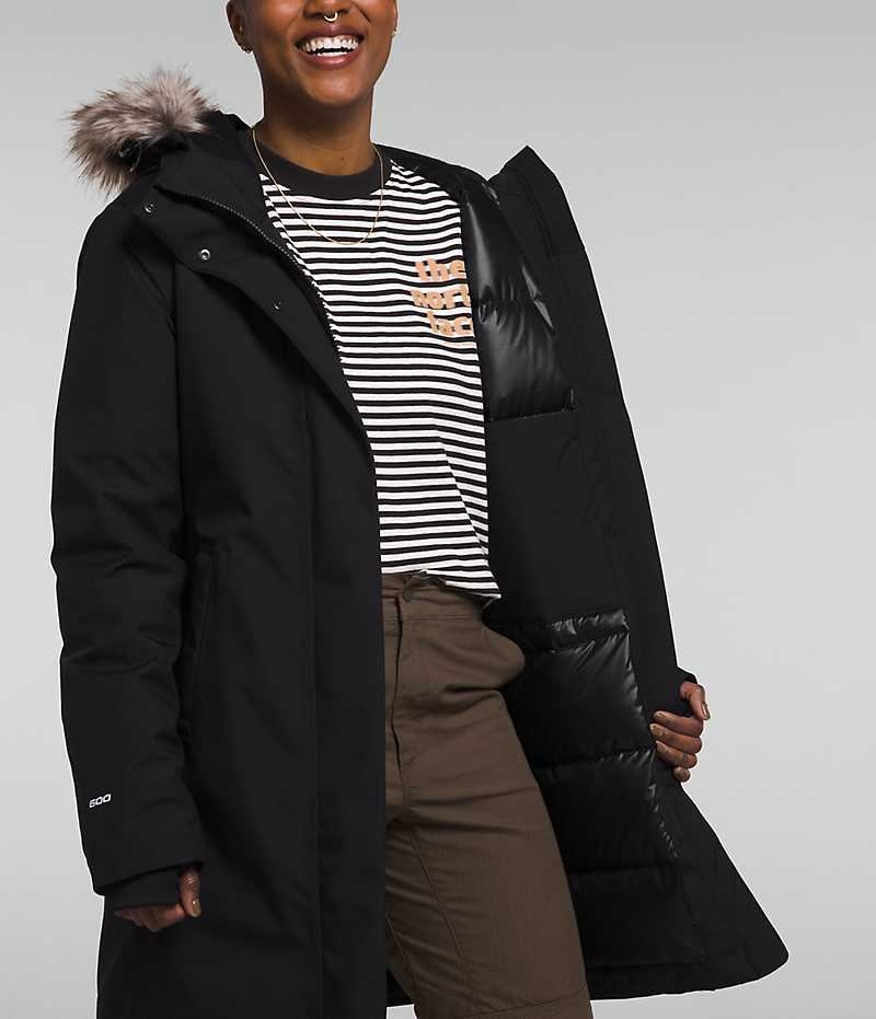 Women's The North Face Arctic Parka Black | CANADA YSLZPT