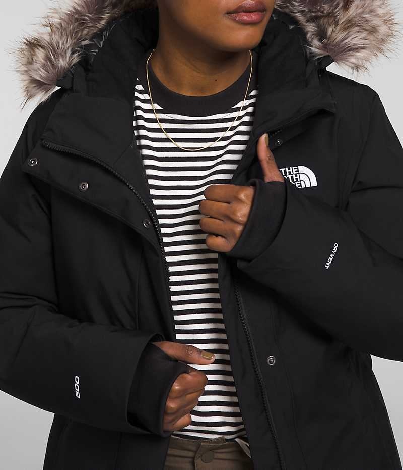 Women's The North Face Arctic Parka Black | CANADA YSLZPT