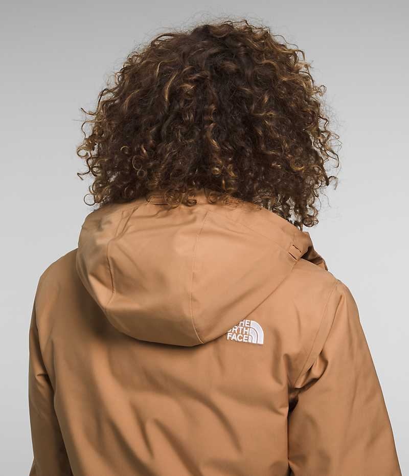 Women's The North Face Arctic Parka Brown | CANADA QVDZXC