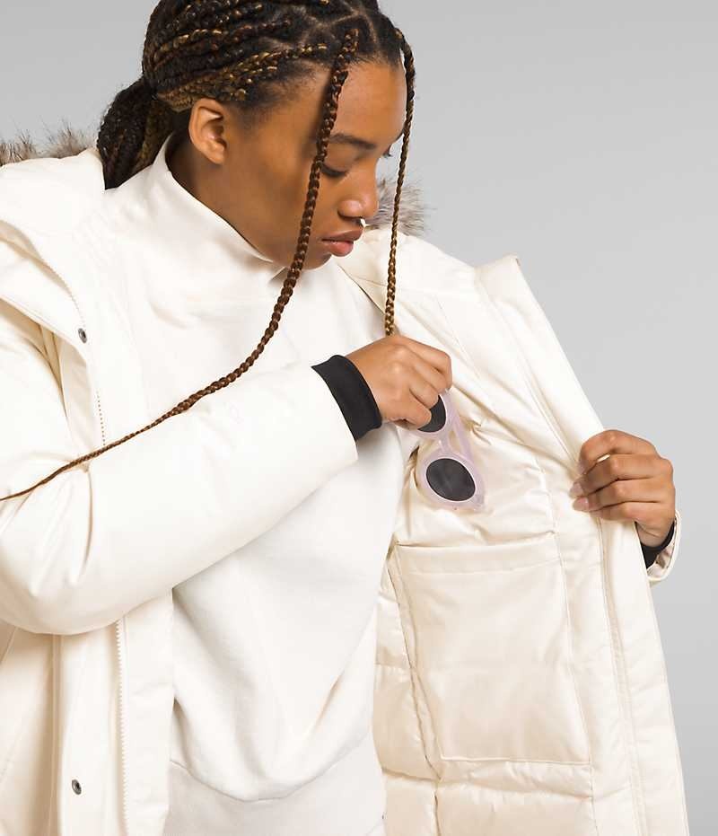 Women's The North Face Arctic Parka White | OTTAWA CYKRJE