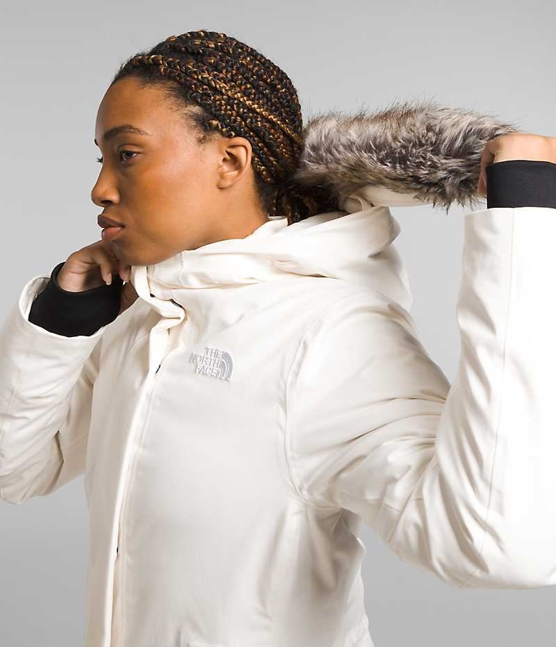 Women's The North Face Arctic Parka White | OTTAWA CYKRJE