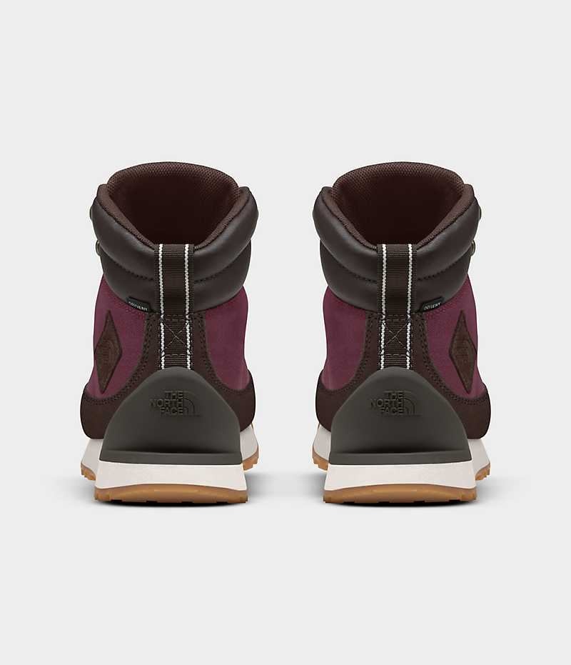 Women's The North Face Back-To-Berkeley IV Textile Waterproof Winter Boots Brown / Fuchsia | CANADA JOTKMA