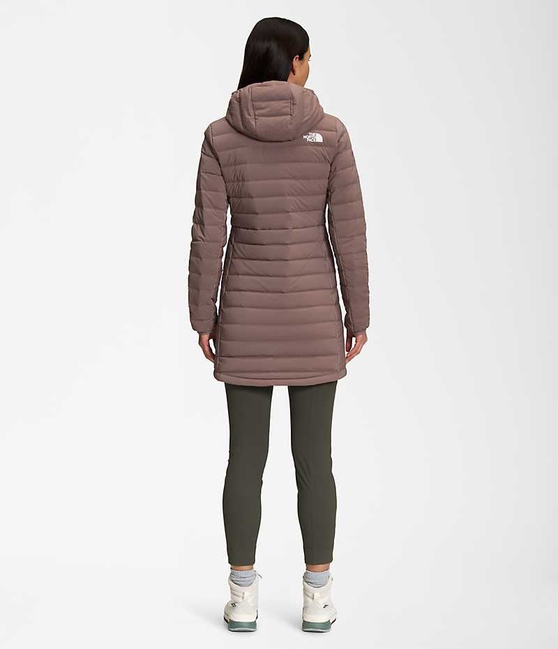 Women's The North Face Belleview Stretch Down Parka Brown | OTTAWA WKMEQJ