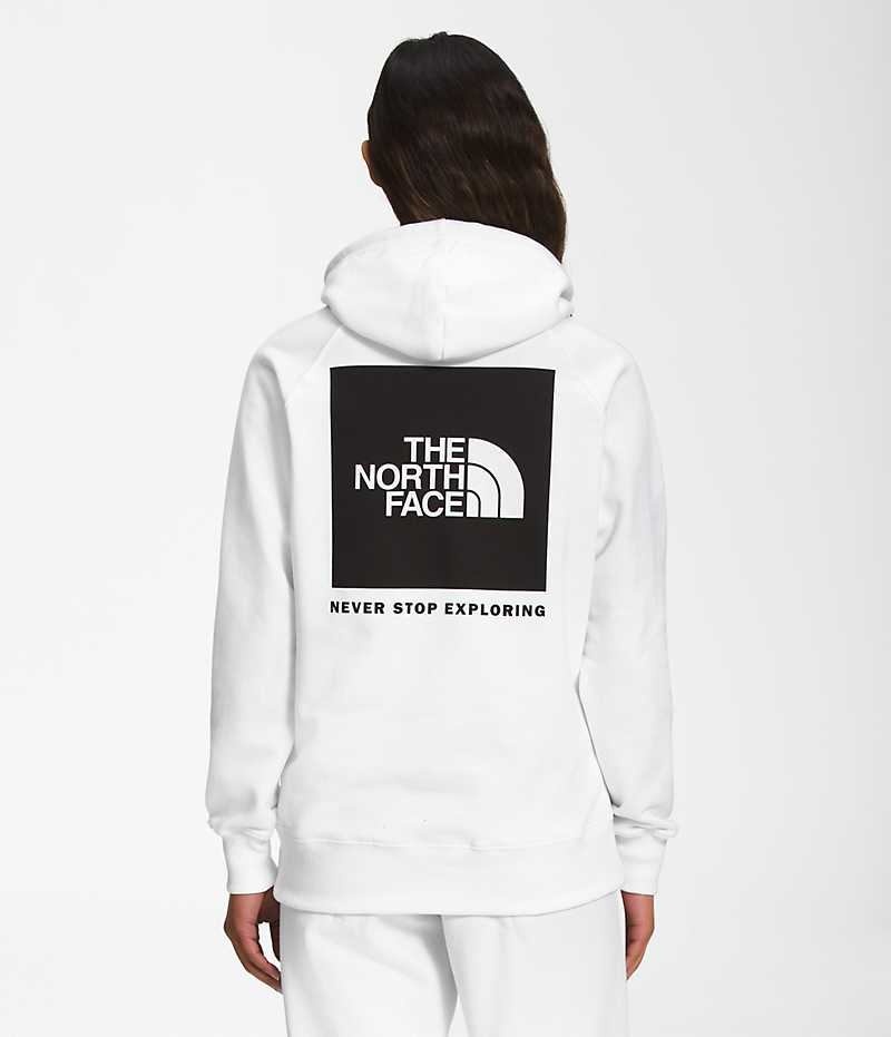 Women\'s The North Face Box NSE Pullover Hoodie White | CANADA OIRPVX