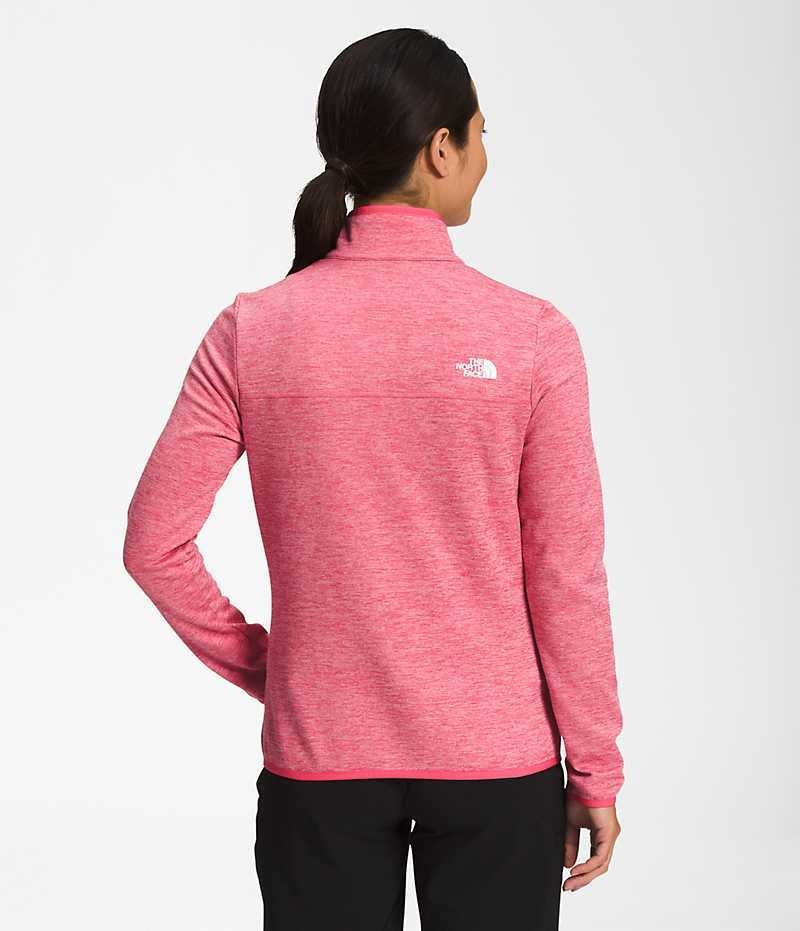 Women's The North Face Canyonlands Full-Zip Fleece Jacket Pink | OTTAWA IKENJM