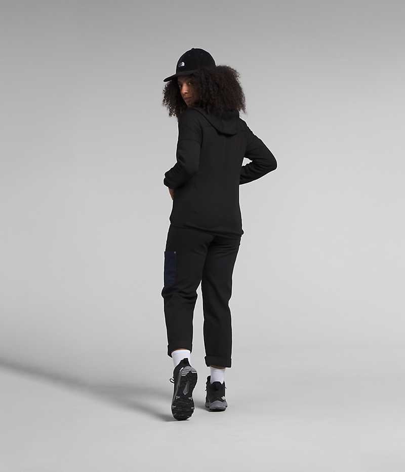 Women's The North Face Canyonlands High Altitude Hoodie Fleece Jacket Black | TORONTO AXYEQC