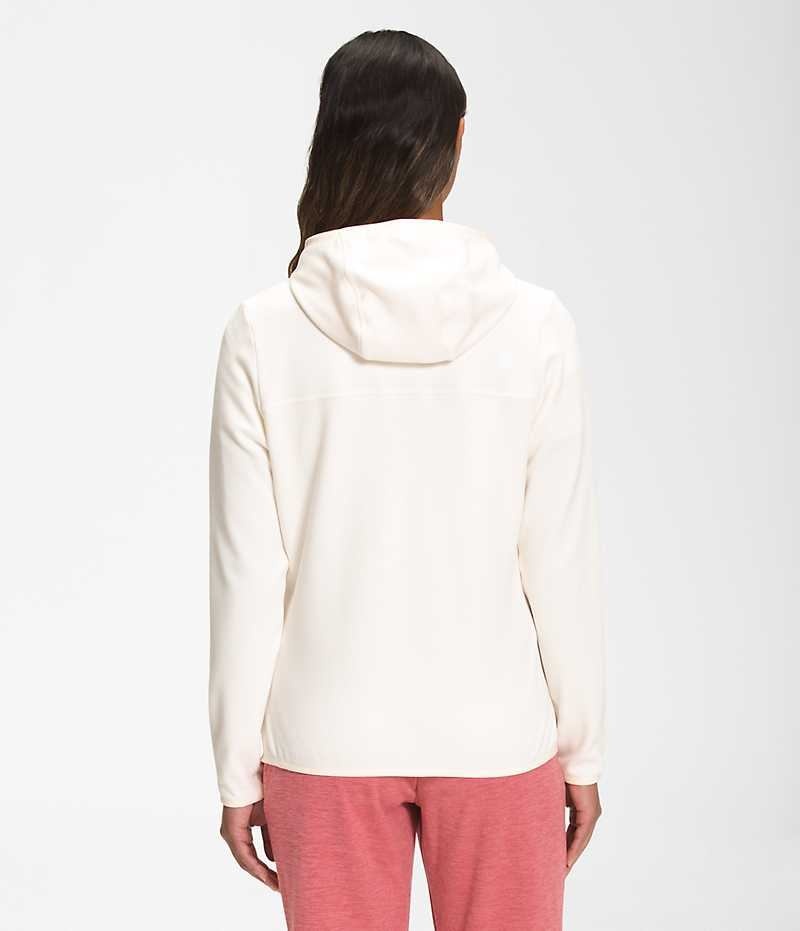 Women's The North Face Canyonlands Hoodie Fleece Jacket White | TORONTO XJERZO