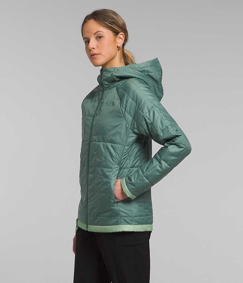 Women's The North Face Circaloft Hoodie Down Jacket Turquoise | CANADA LVGMOI