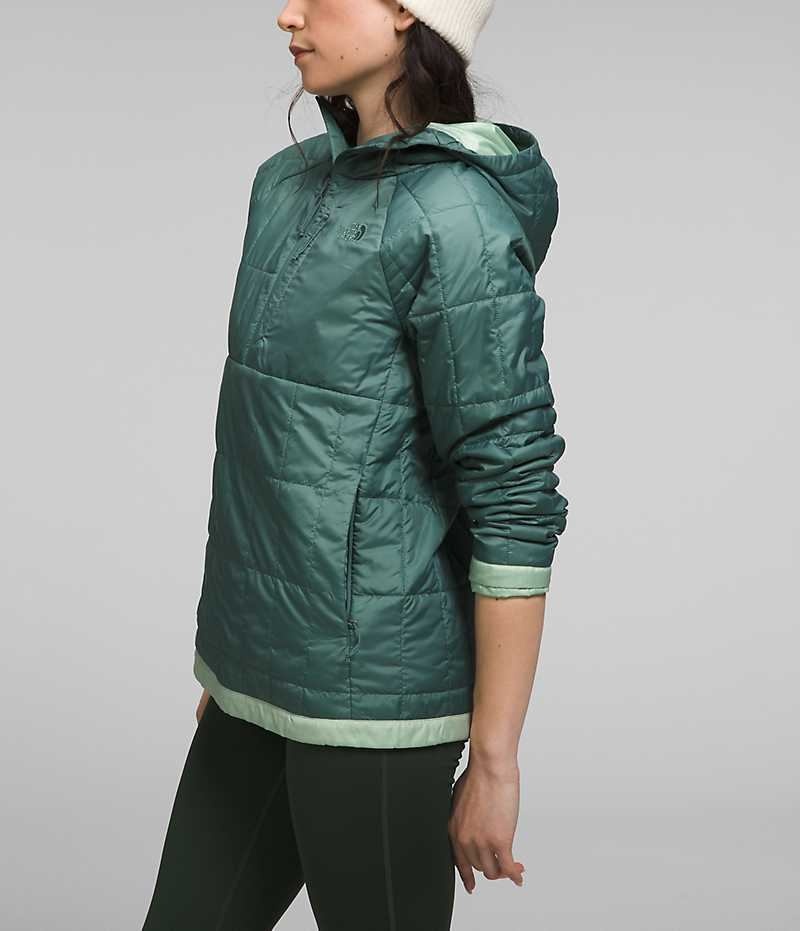 Women's The North Face Circaloft ¼-Zip Pullover Down Jacket Turquoise | TORONTO URILKT