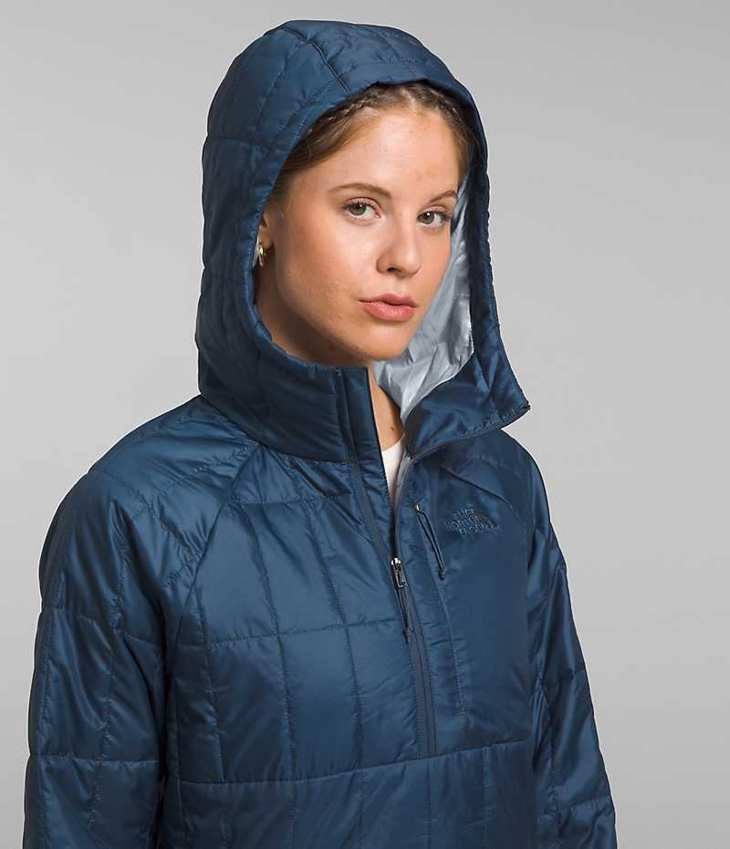 Women's The North Face Circaloft ¼-Zip Pullover Down Jacket Blue | OTTAWA VDUWCP