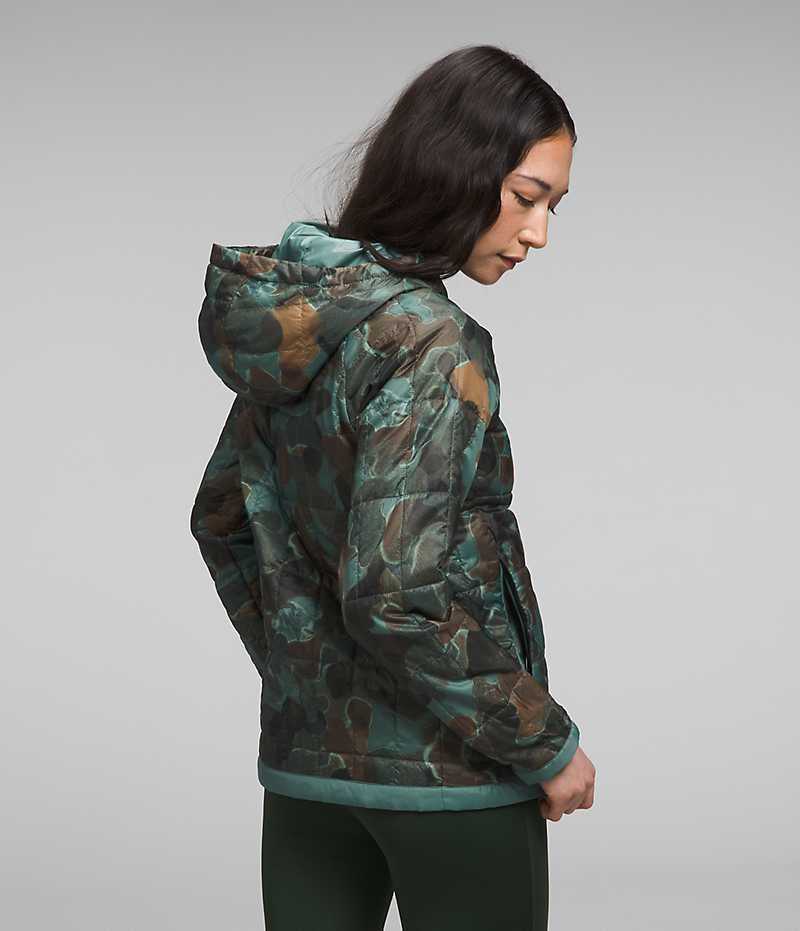 Women's The North Face Circaloft ¼-Zip Pullover Down Jacket Camo | TORONTO WJYVBP