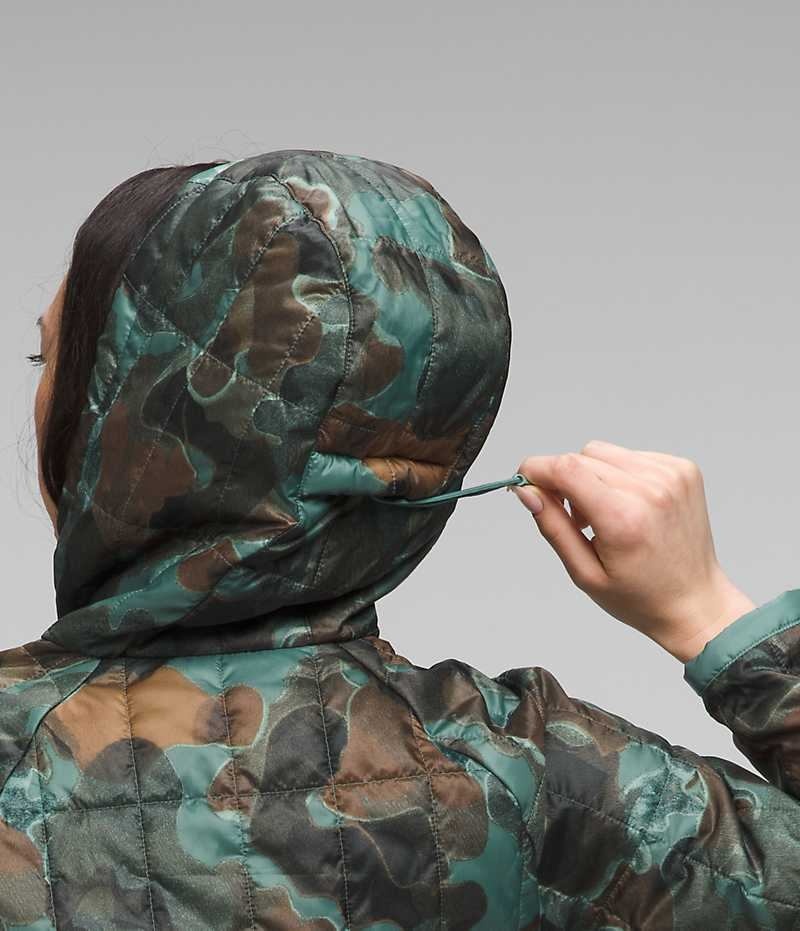 Women's The North Face Circaloft ¼-Zip Pullover Down Jacket Camo | TORONTO WJYVBP