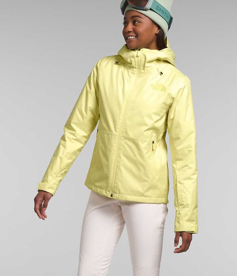 Women's The North Face Clementine Triclimate® Insulated Jacket Yellow | OTTAWA WRFYGO