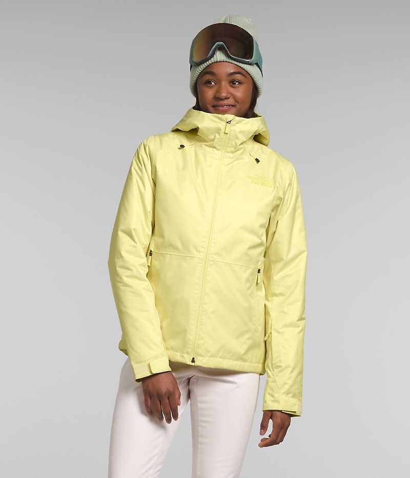 Women\'s The North Face Clementine Triclimate® Insulated Jacket Yellow | OTTAWA WRFYGO