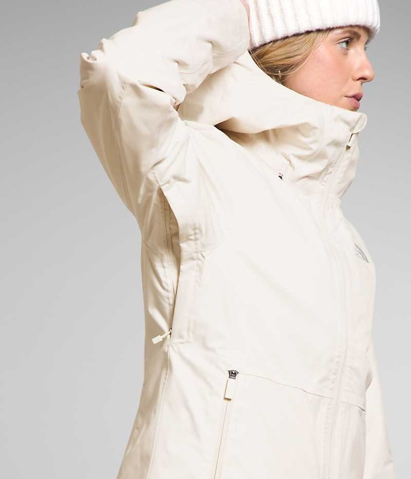 Women's The North Face Clementine Triclimate® Insulated Jacket White | TORONTO CRQMYT