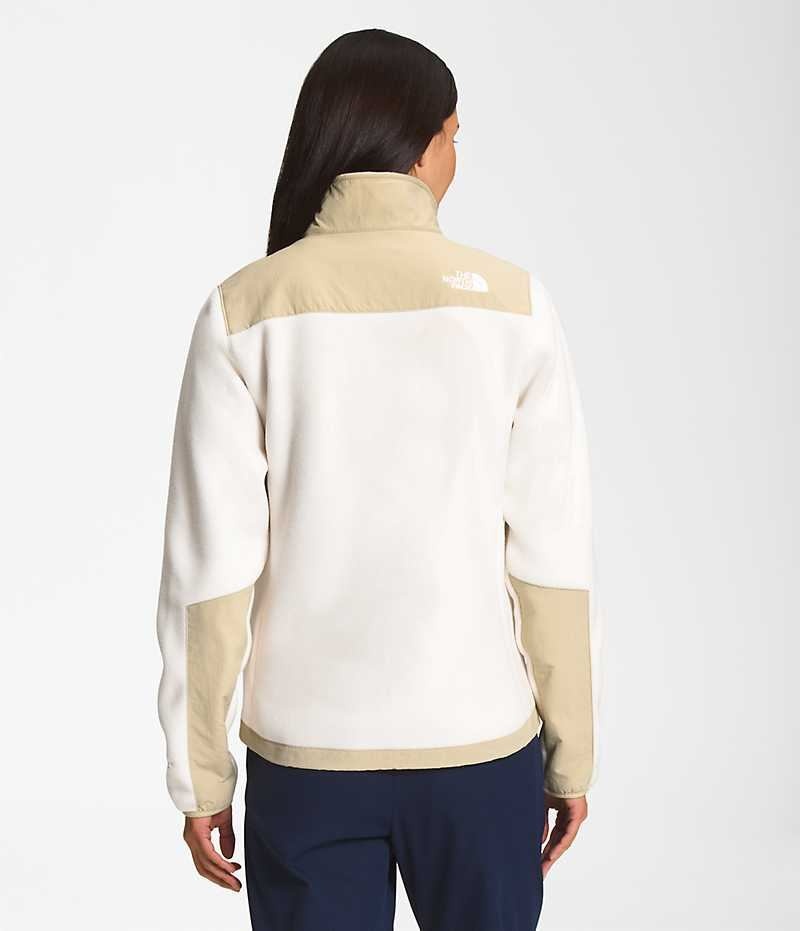 Women's The North Face Denali Fleece Jacket White | OTTAWA SWKBQN