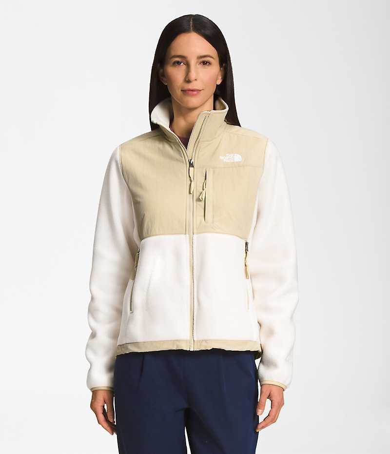 Women\'s The North Face Denali Fleece Jacket White | OTTAWA SWKBQN