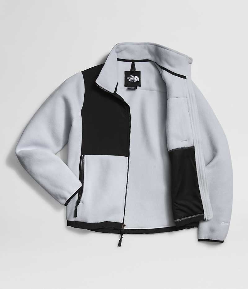 Women's The North Face Denali Fleece Jacket Black / White | TORONTO MHQSFU