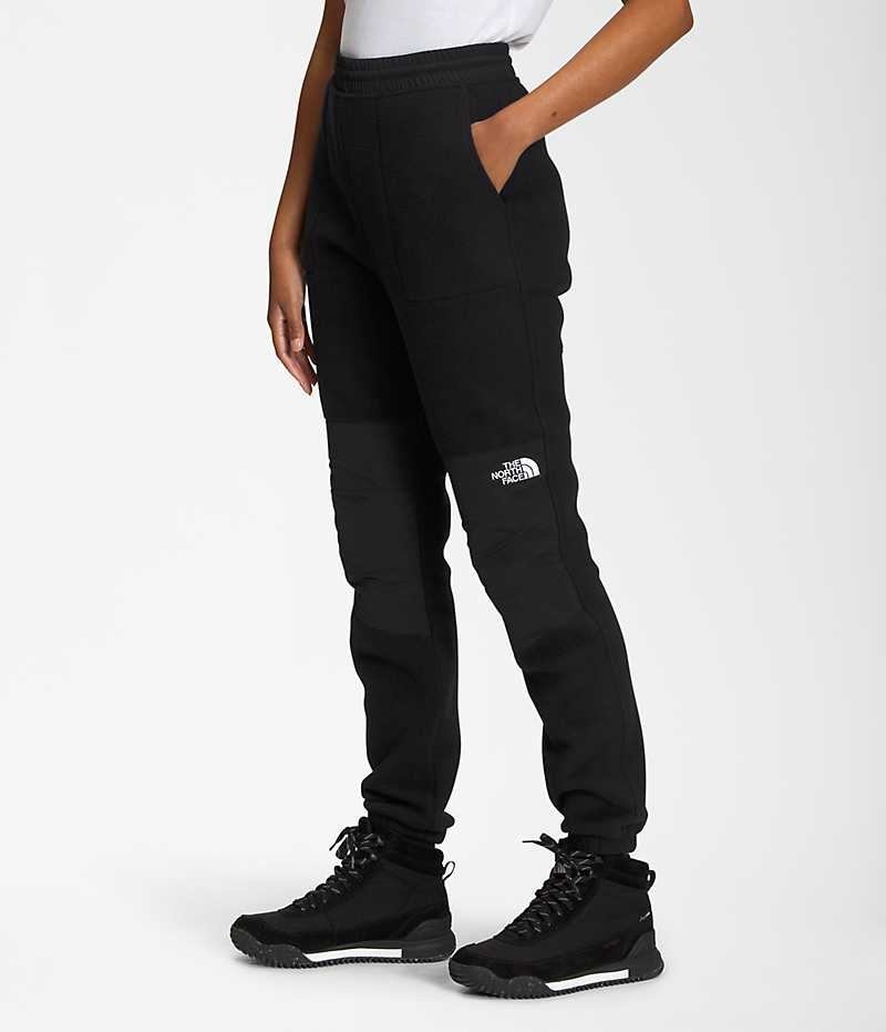 Women's The North Face Denali Fleece Pants Black | CANADA OTMKPQ