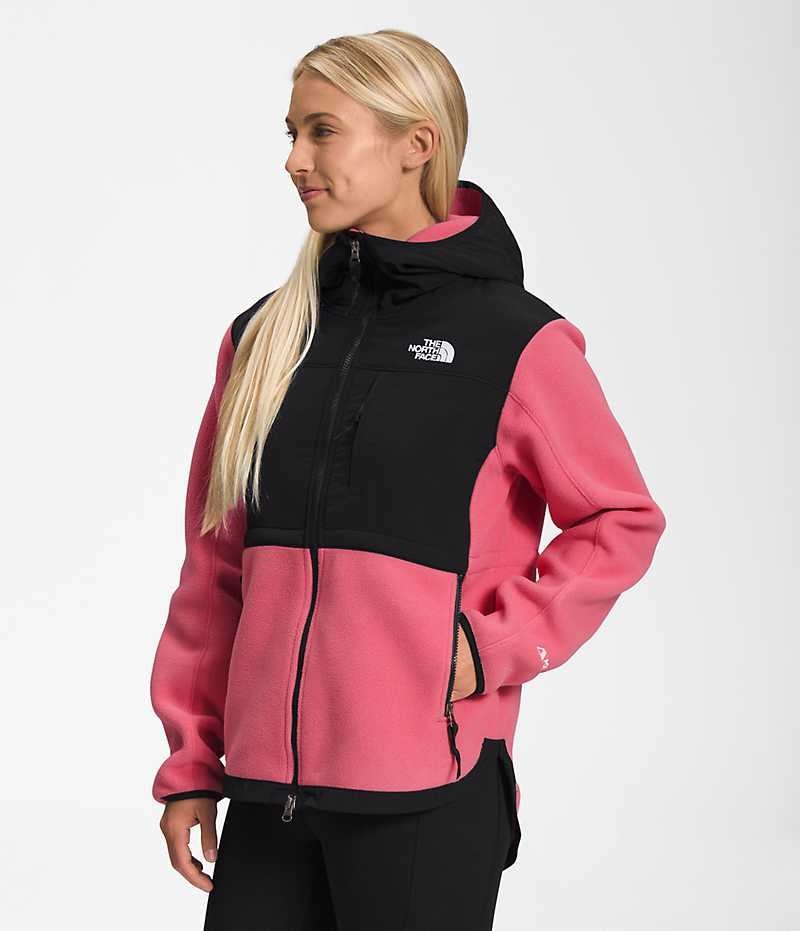 Women's The North Face Denali Hoodie Fleece Jacket Pink | OTTAWA NZVWJL