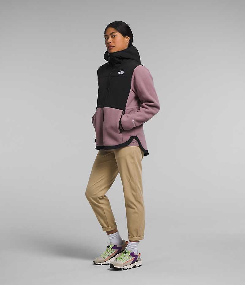 Women's The North Face Denali Hoodie Fleece Jacket Fuchsia / Black | TORONTO JNVAIC