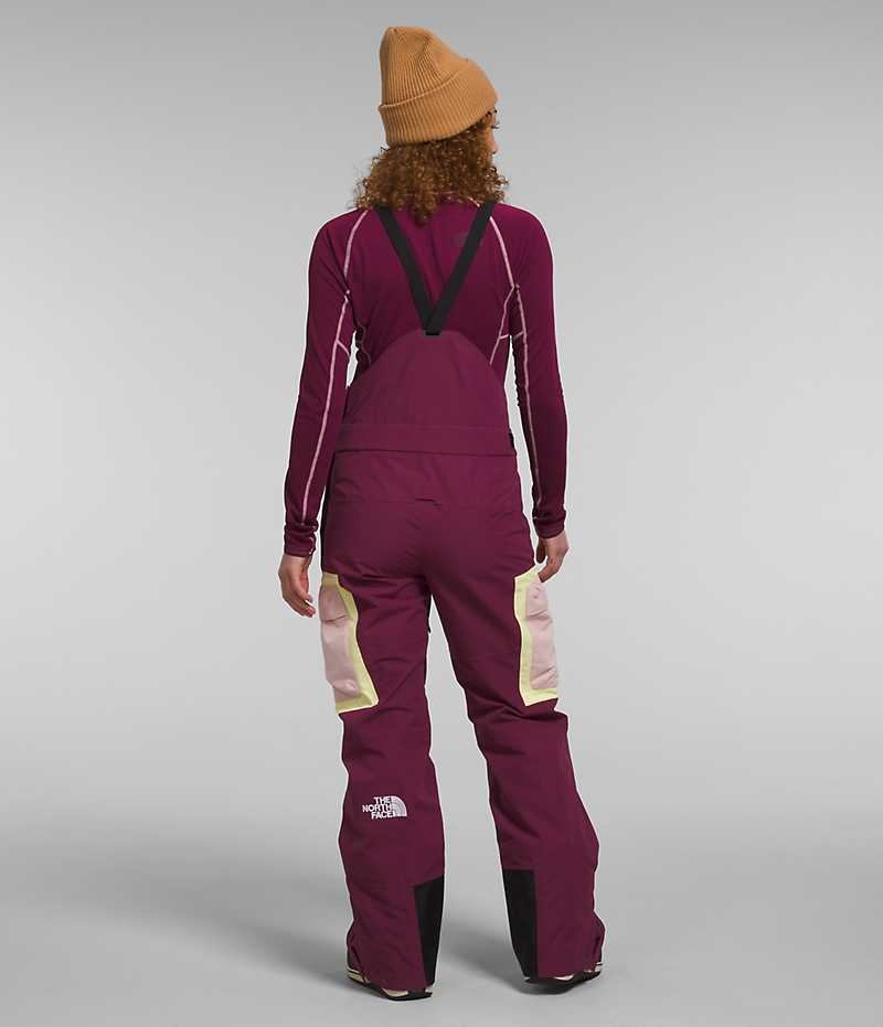 Women's The North Face Dragline Bib Pants Burgundy | TORONTO DLRNOP