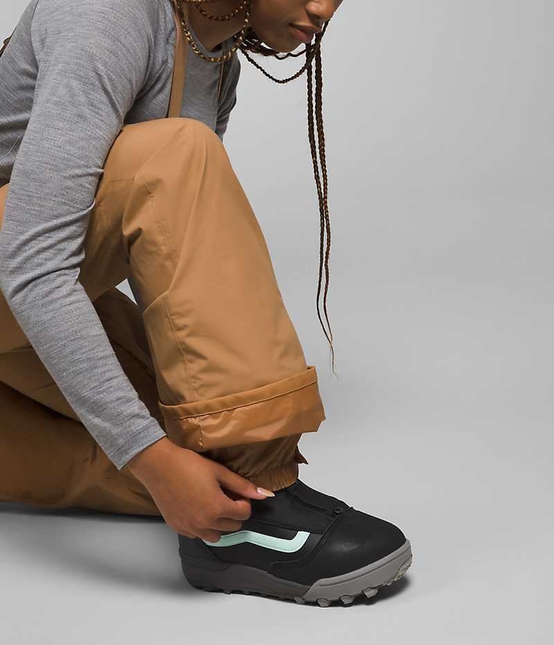 Women's The North Face Freedom Bib Pants Khaki | OTTAWA EFTNRQ