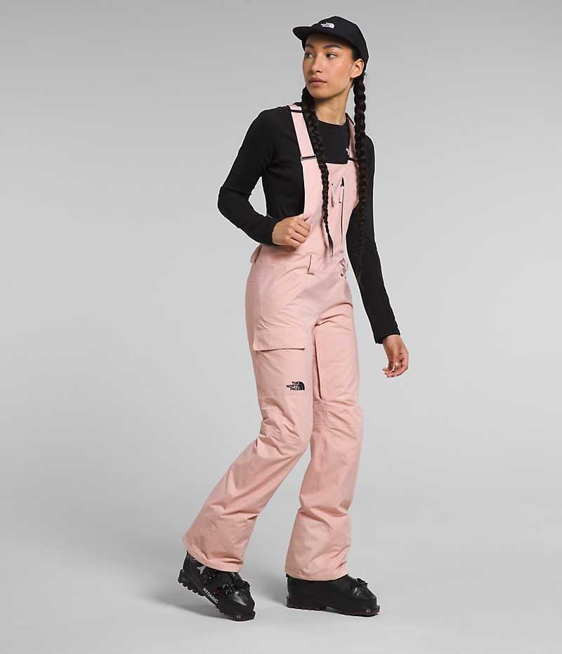 Women's The North Face Freedom Bib Pants Pink | TORONTO SYWFOR