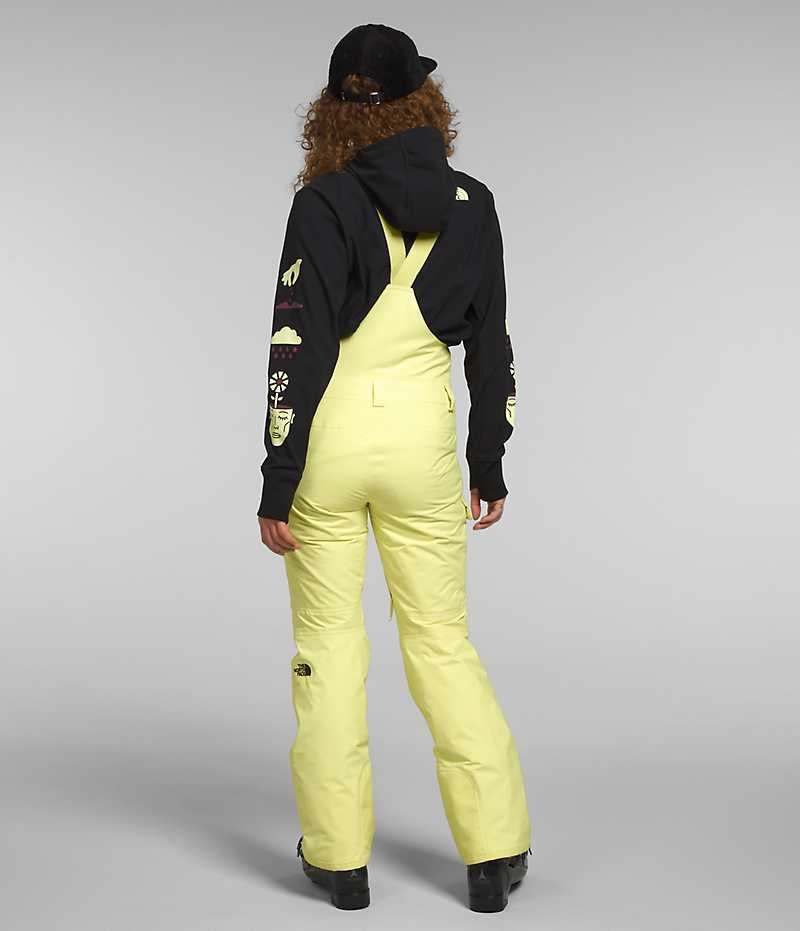 Women's The North Face Freedom Insulated Bib Pants Yellow | CANADA XWKZCS