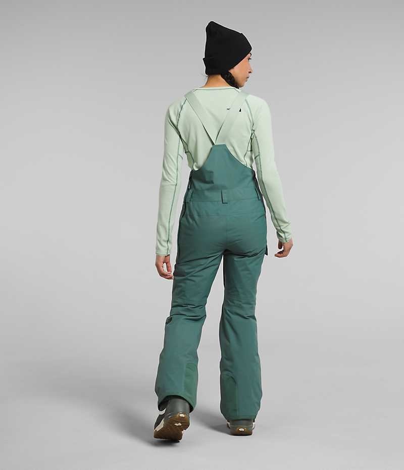 Women's The North Face Freedom Insulated Bib Pants Green | CANADA DUQCMP