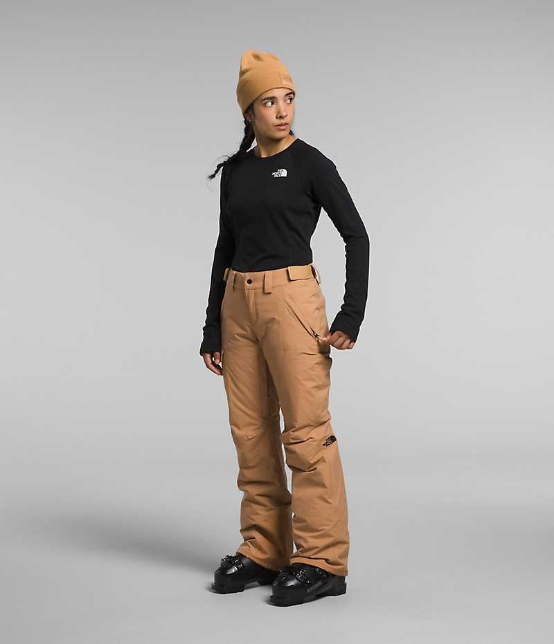 Women's The North Face Freedom Insulated Pants Brown | CANADA VXBNWL