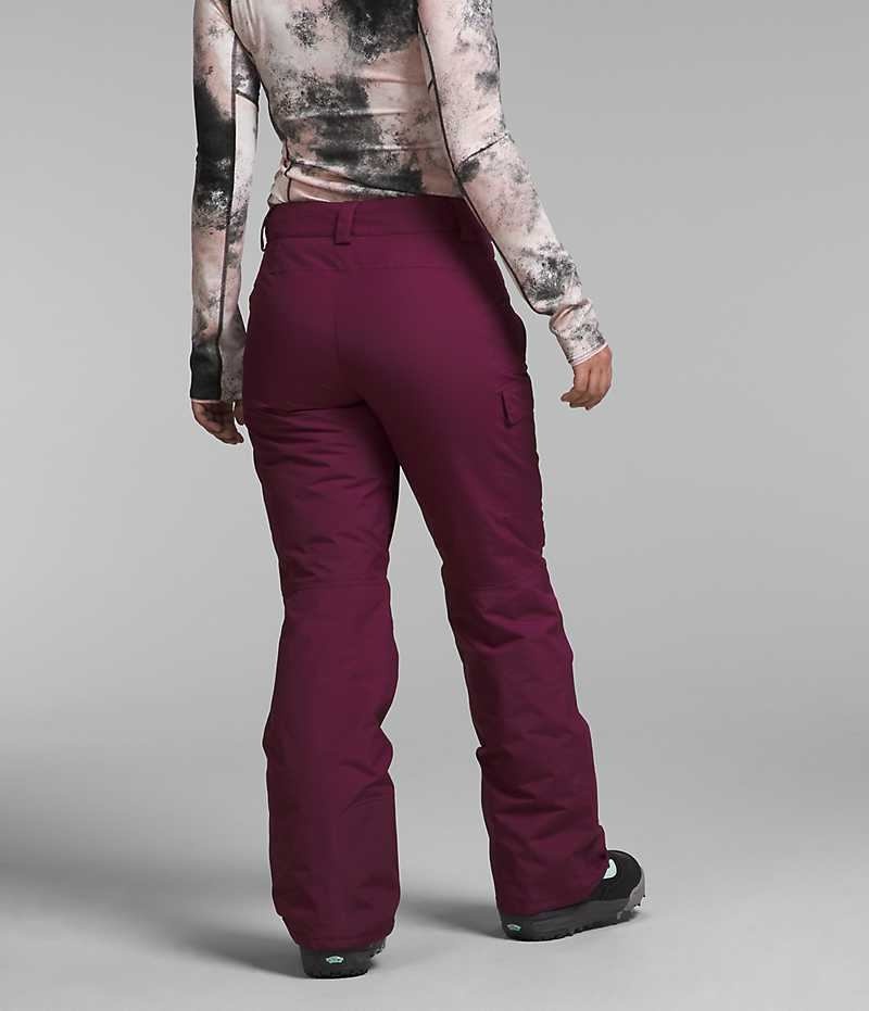 Women's The North Face Freedom Insulated Pants Burgundy | CANADA EBTUMZ