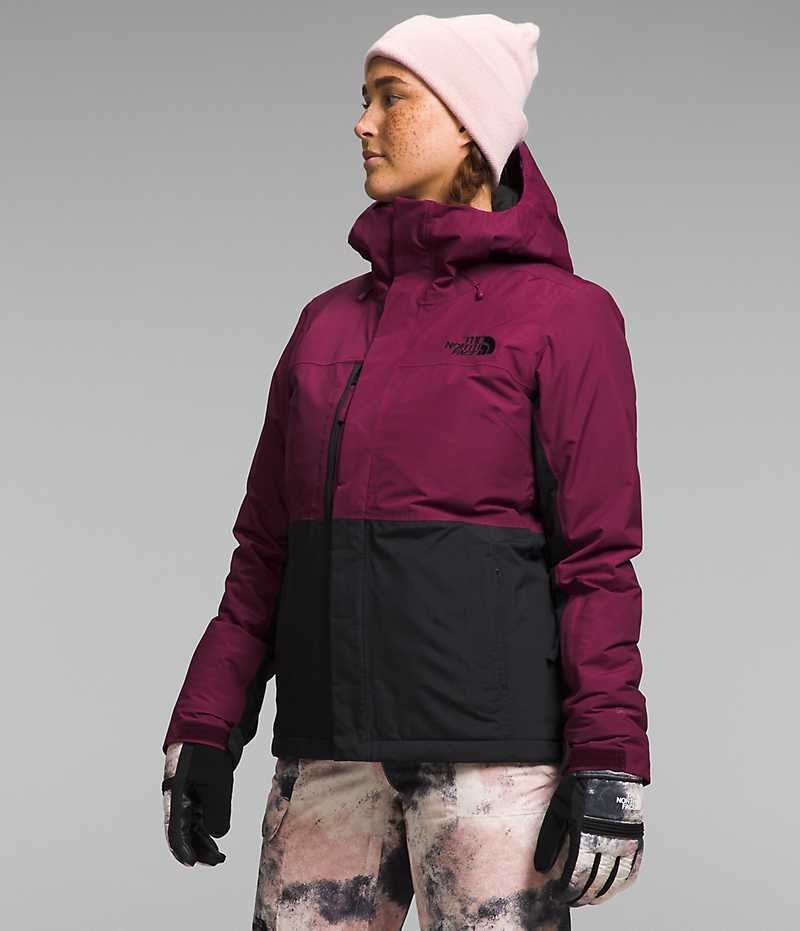 Women's The North Face Freedom Insulated Jacket Red / Black | OTTAWA HCBGNA