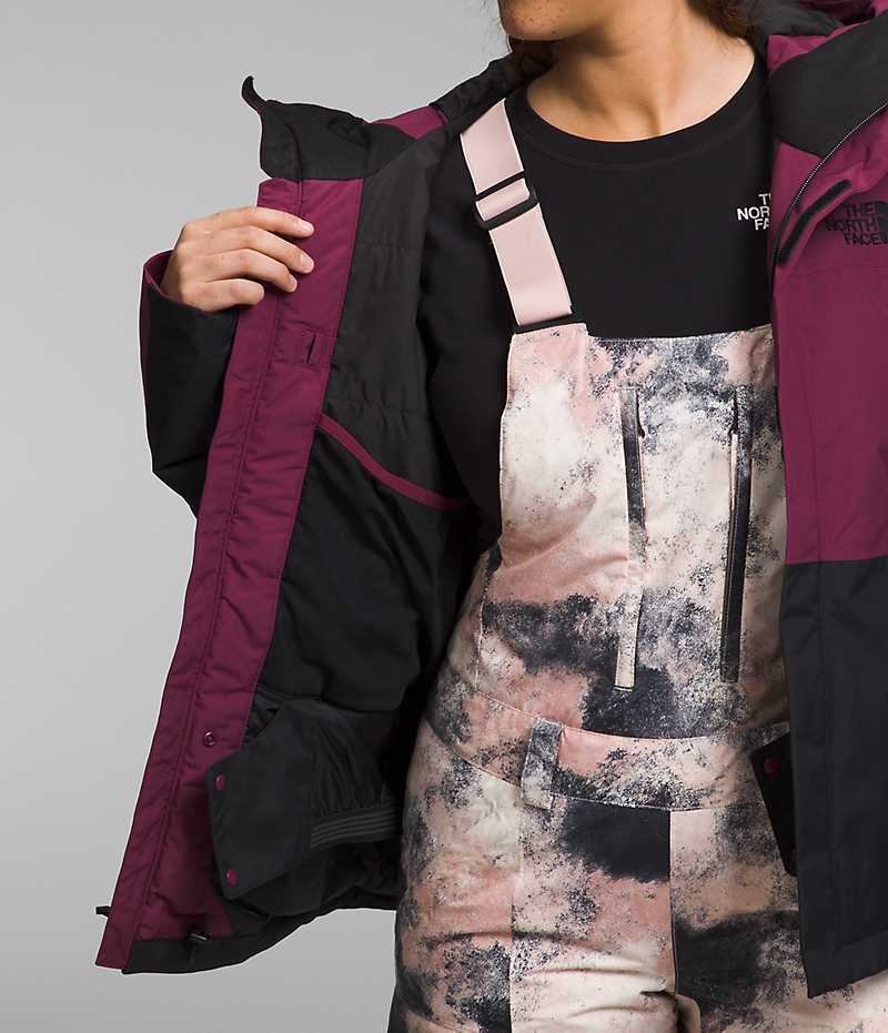 Women's The North Face Freedom Insulated Jacket Red / Black | OTTAWA HCBGNA