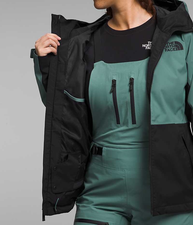 Women's The North Face Freedom Stretch Insulated Jacket Green / Black | CANADA VGYEPW