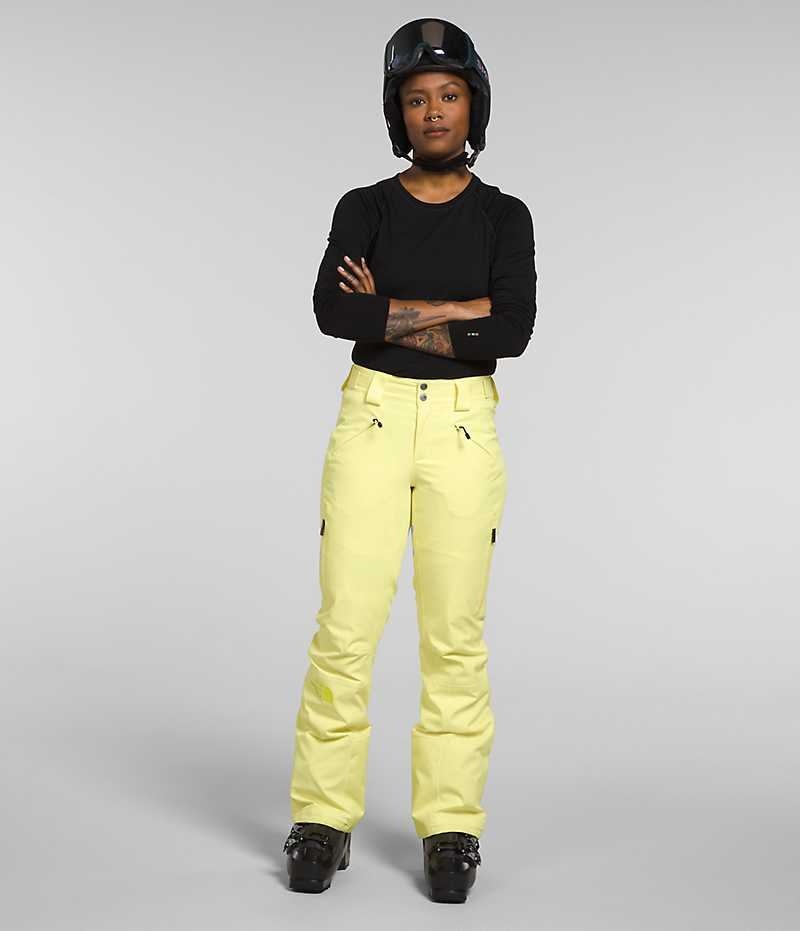 Women's The North Face Lenado Pants Yellow | CANADA NDEXAR