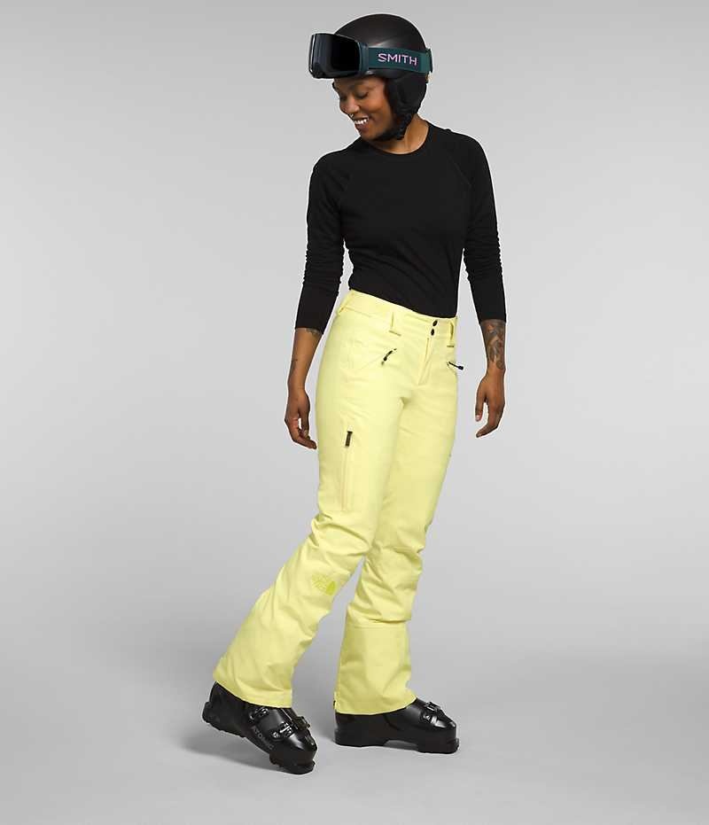 Women's The North Face Lenado Pants Yellow | CANADA NDEXAR