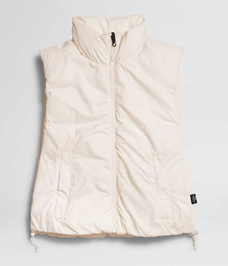 Women's The North Face Lhotse Reversible Vest White | TORONTO OKAMHN