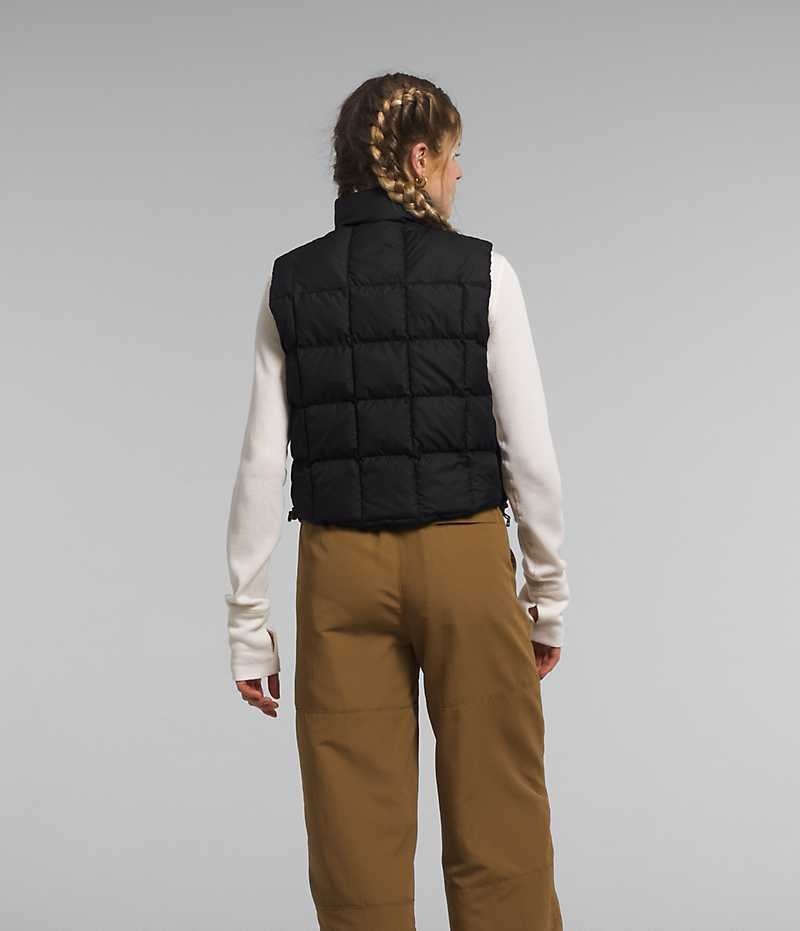 Women's The North Face Lhotse Reversible Vest Black | OTTAWA KQUWTG