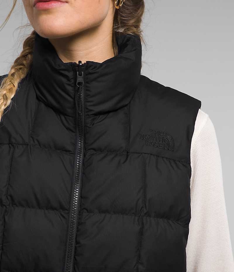 Women's The North Face Lhotse Reversible Vest Black | OTTAWA KQUWTG