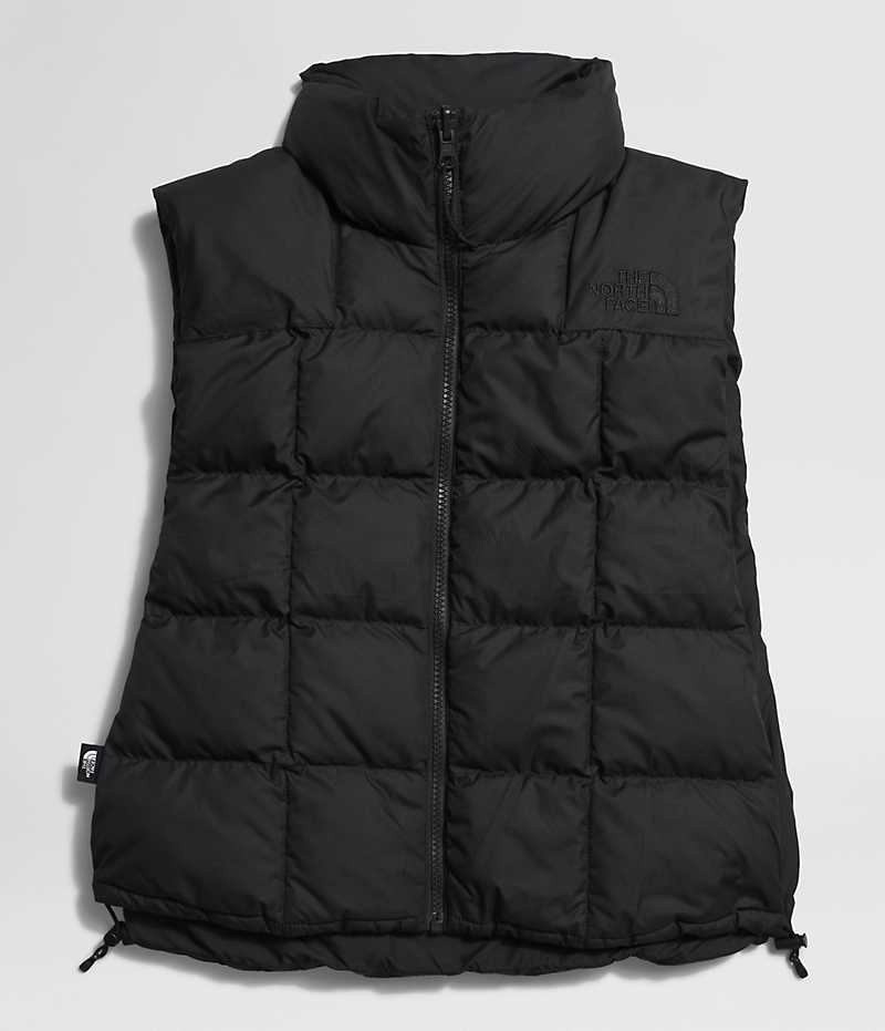 Women's The North Face Lhotse Reversible Vest Black | OTTAWA KQUWTG