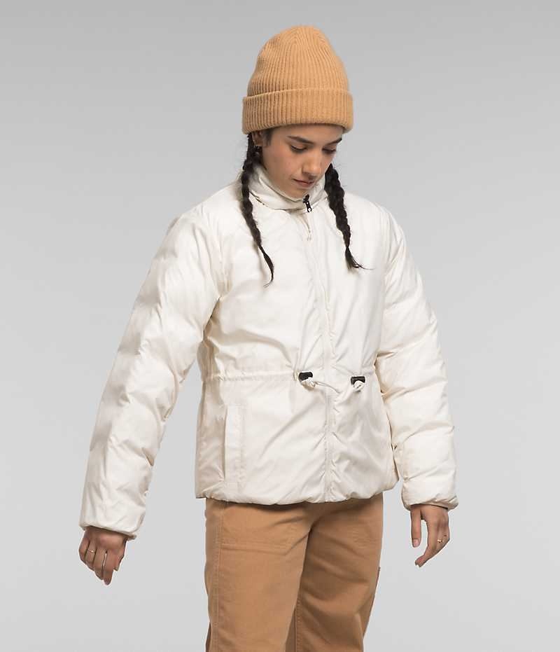 Women's The North Face Lhotse Reversible Down Jacket White | OTTAWA PNWXQE