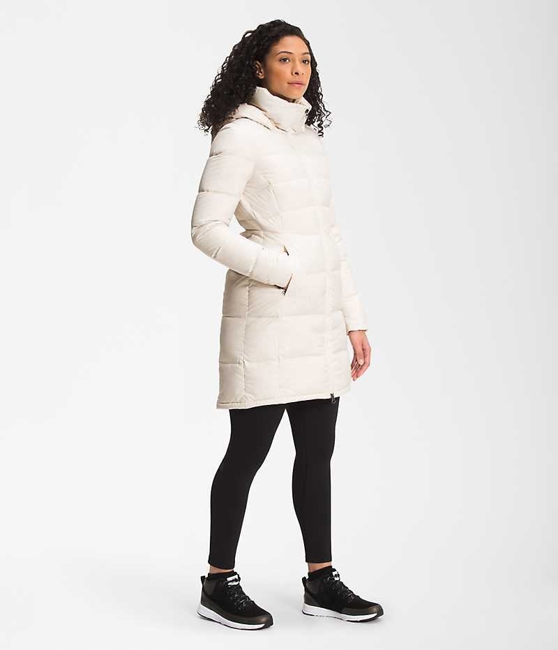 Women's The North Face Metropolis Parka White | OTTAWA PEHLGJ