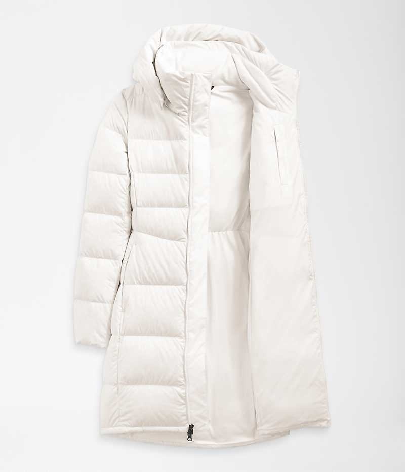 Women's The North Face Metropolis Parka White | OTTAWA PEHLGJ