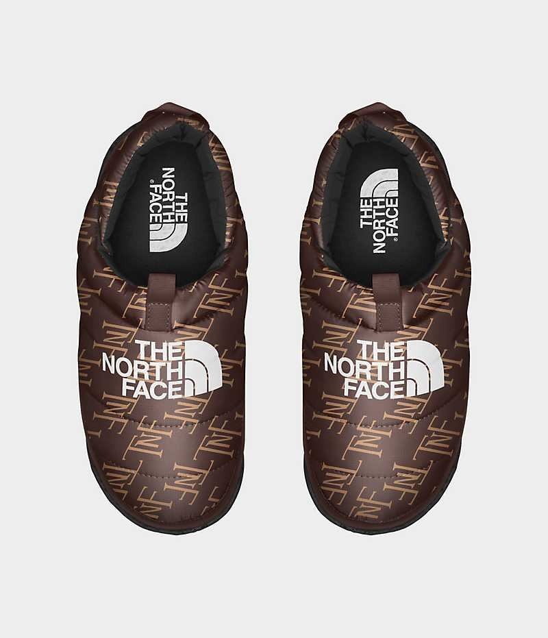 Women's The North Face Nuptse Mules Brown | CANADA GMKYLP