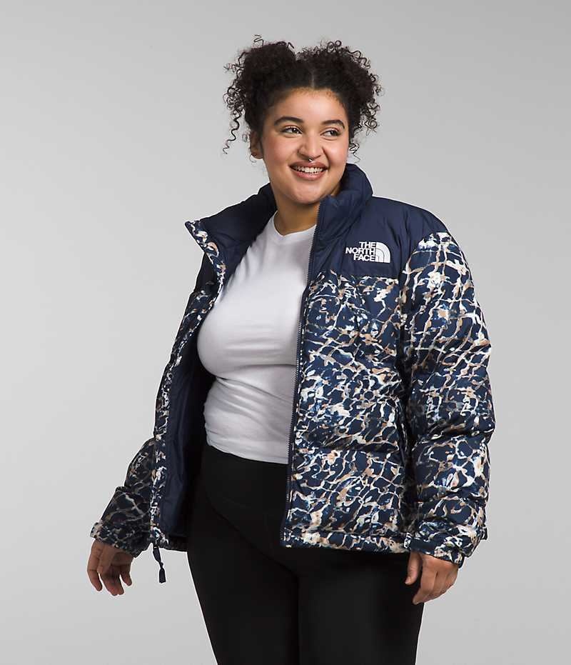 Women\'s The North Face Plus 1996 Retro Nuptse Down Jacket Navy | TORONTO YUTSMQ