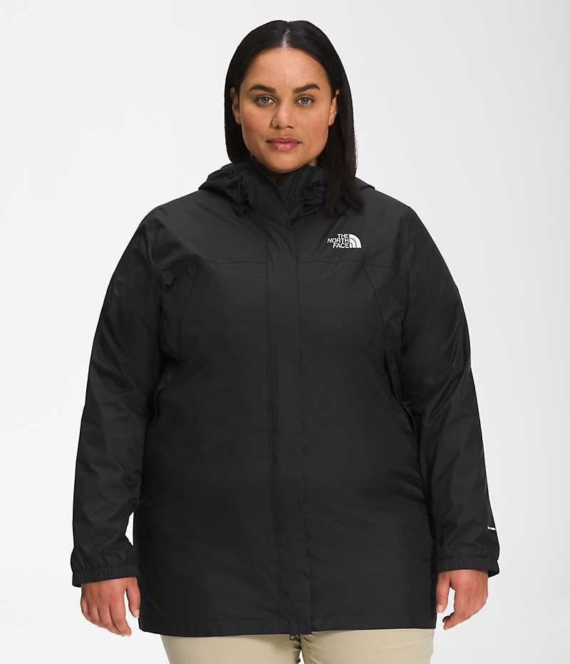 Women\'s The North Face Plus Antora Parka Black | OTTAWA ORWADN