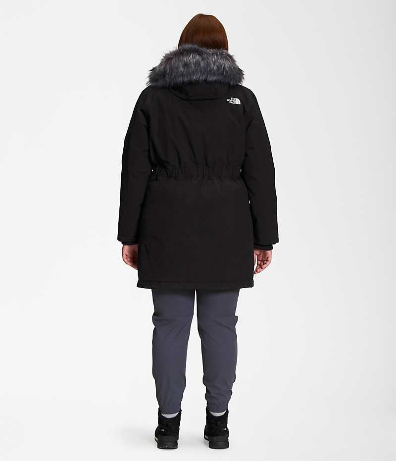 Women's The North Face Plus Arctic Parka Black | CANADA PUSRKY