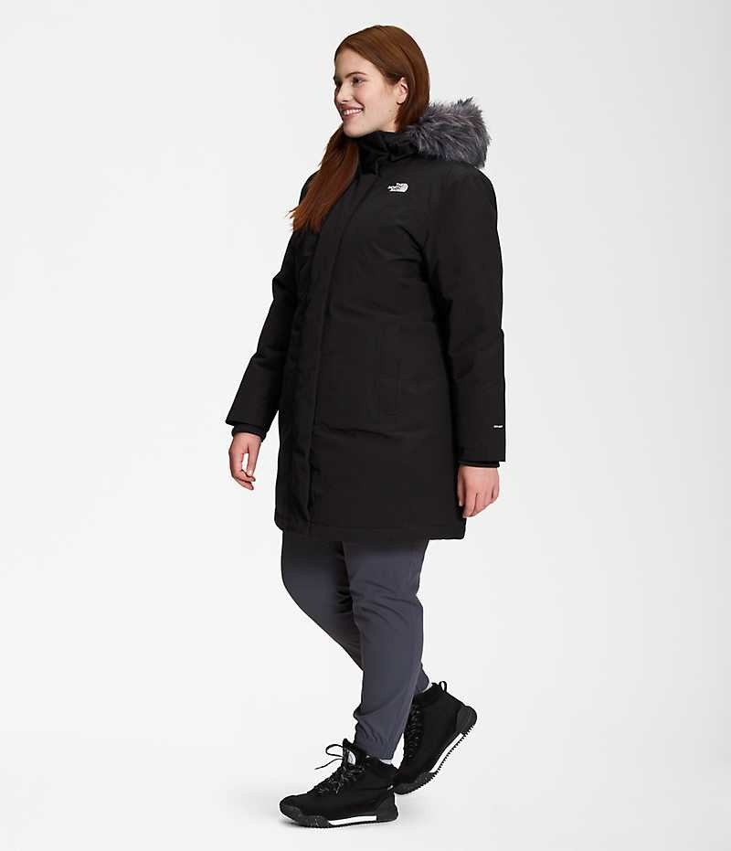 Women's The North Face Plus Arctic Parka Black | CANADA PUSRKY